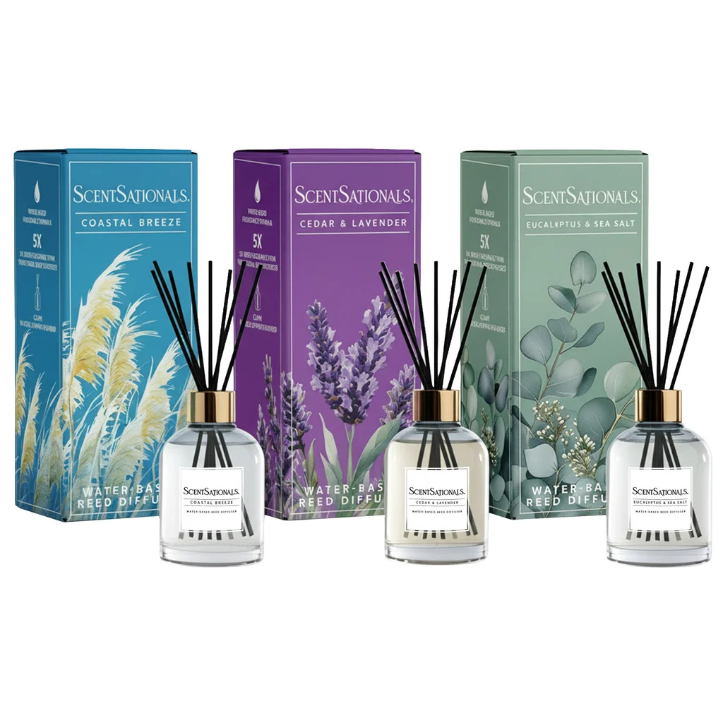 ScentSationals 3-piece Reed Diffuser Set