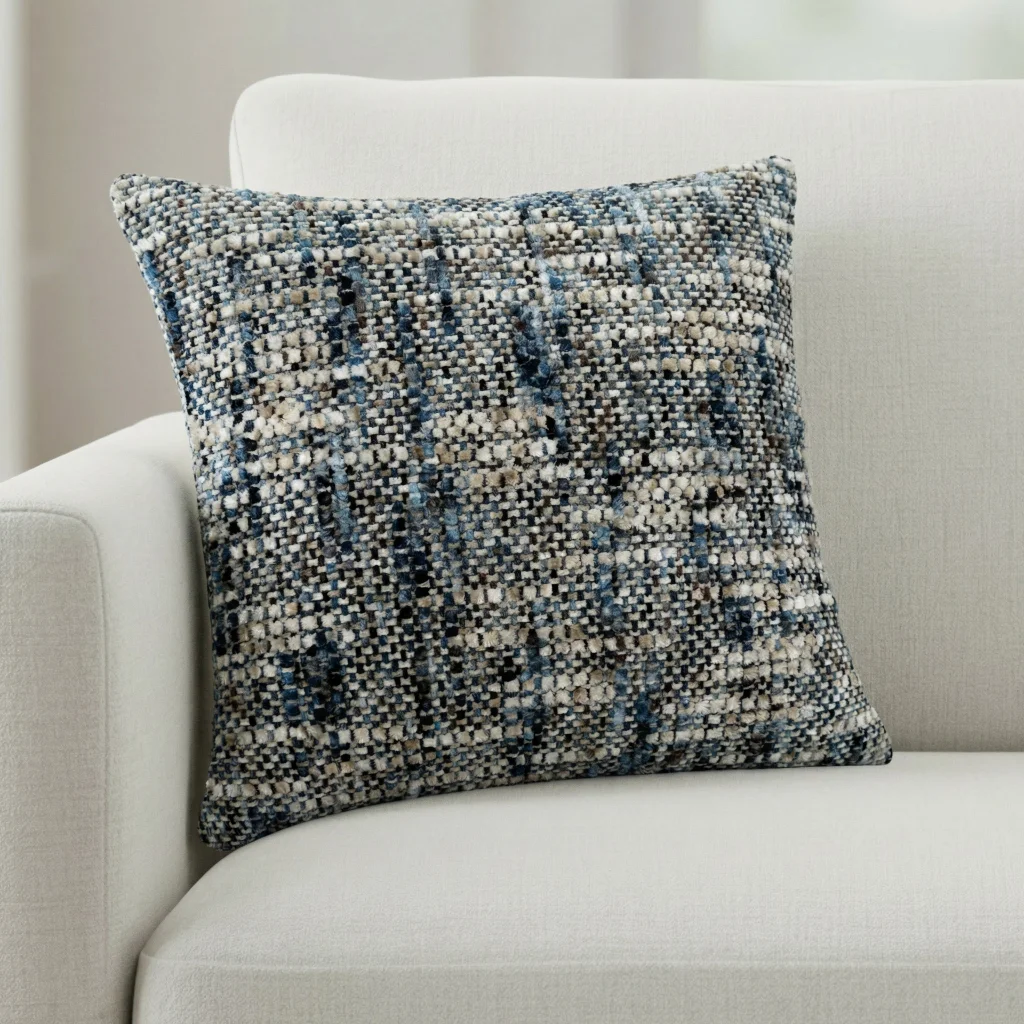 Marbled Chenille Decorative Pillow Cover, 2-pack