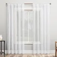 Portside Embroidered Trellis Sheer Curtains, 2-pack