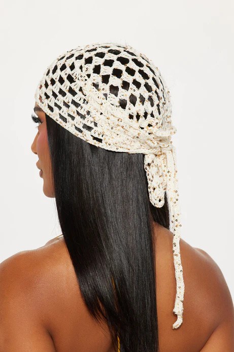 Mermaid Living Head Wrap - Ivory/combo