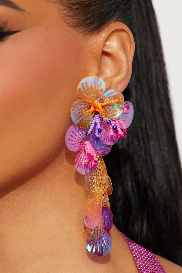 Coral Reef Beauty Earrings - Multi Color