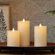 Luminara Flameless Pillar Candles with Remote, Set of 3
