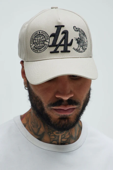 LA Fortune Snapback Hat - Off White