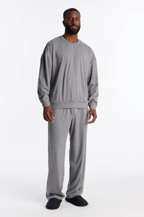 Off Duty Lounge Fleece Set - Charcoal