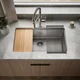 Kohler Provo 33" Dual Mount Single-bowl Workstation Kitchen Sink Kit