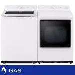 LG 5.0 cu. ft. Top Load Washer and 7.3 cu. ft. Rear Control GAS Dryer with Easy Unload Bundle