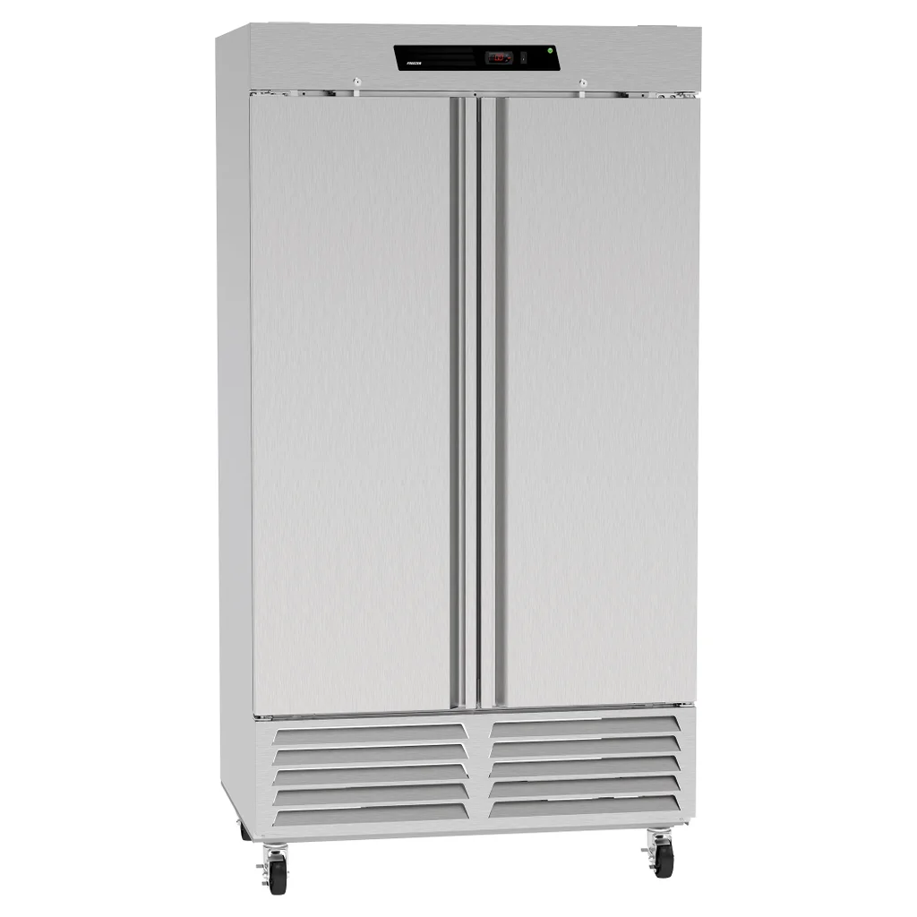 Kutano Commercial 2-Door Reach-In Freezer, Stainless Steel