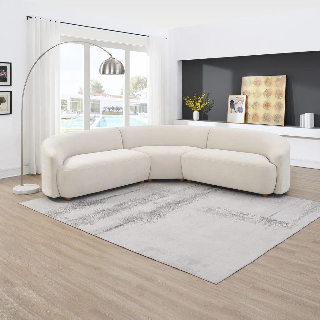 Dolen Curved Fabric Sectional
