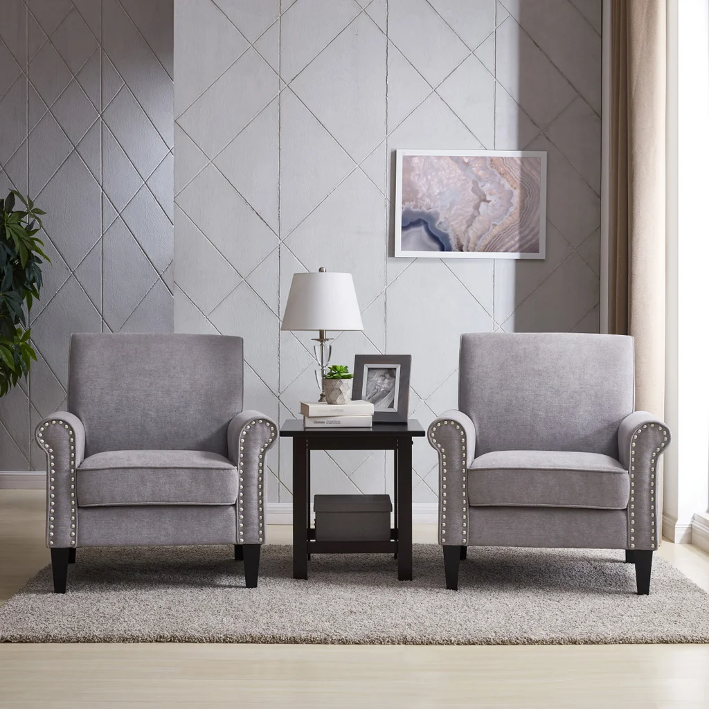 Monroe Fabric Club Chair, 2-pack