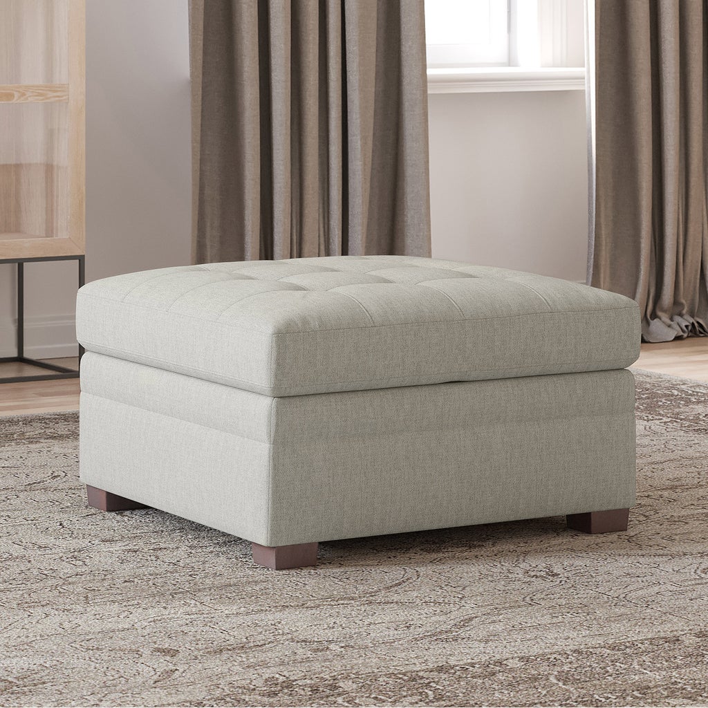 Thomasville Tisdale Storage Ottoman, Beige