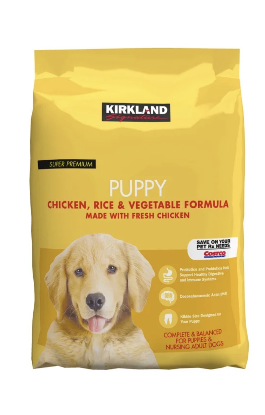 Kirkland Signature Puppy Formula Chicken, Rice and Vegetable Dog Food 20 lbs