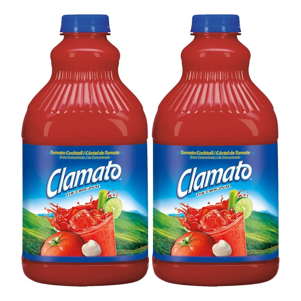 Clamato, Tomato Cocktail, Original, 64 fl oz, 2-Count