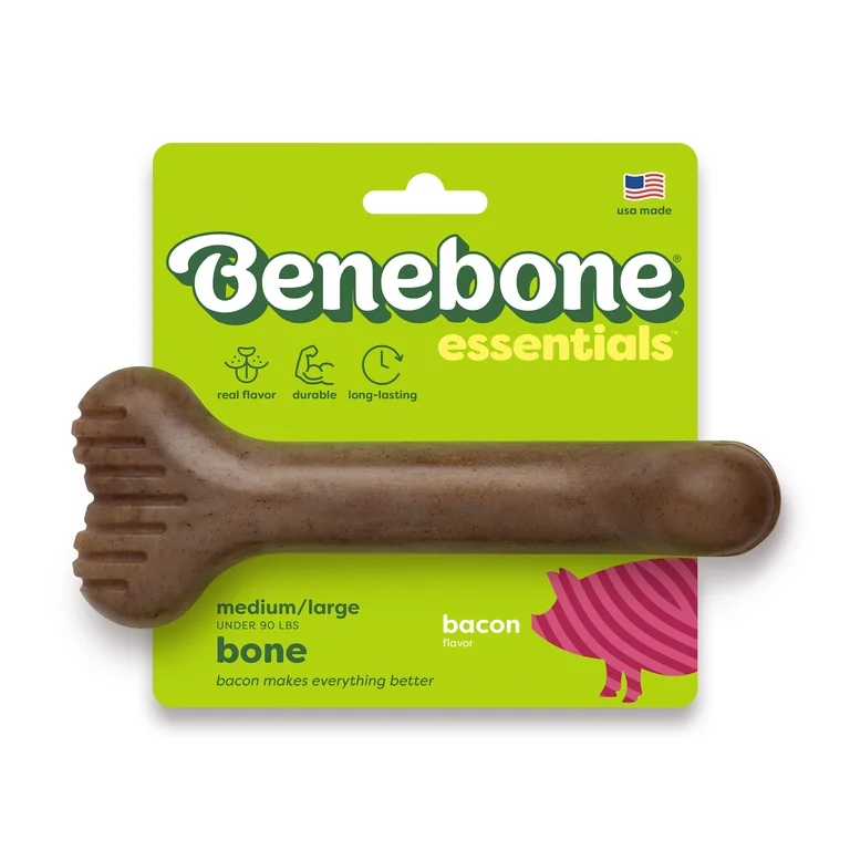 Benebone Essentials Bone Bacon M/L