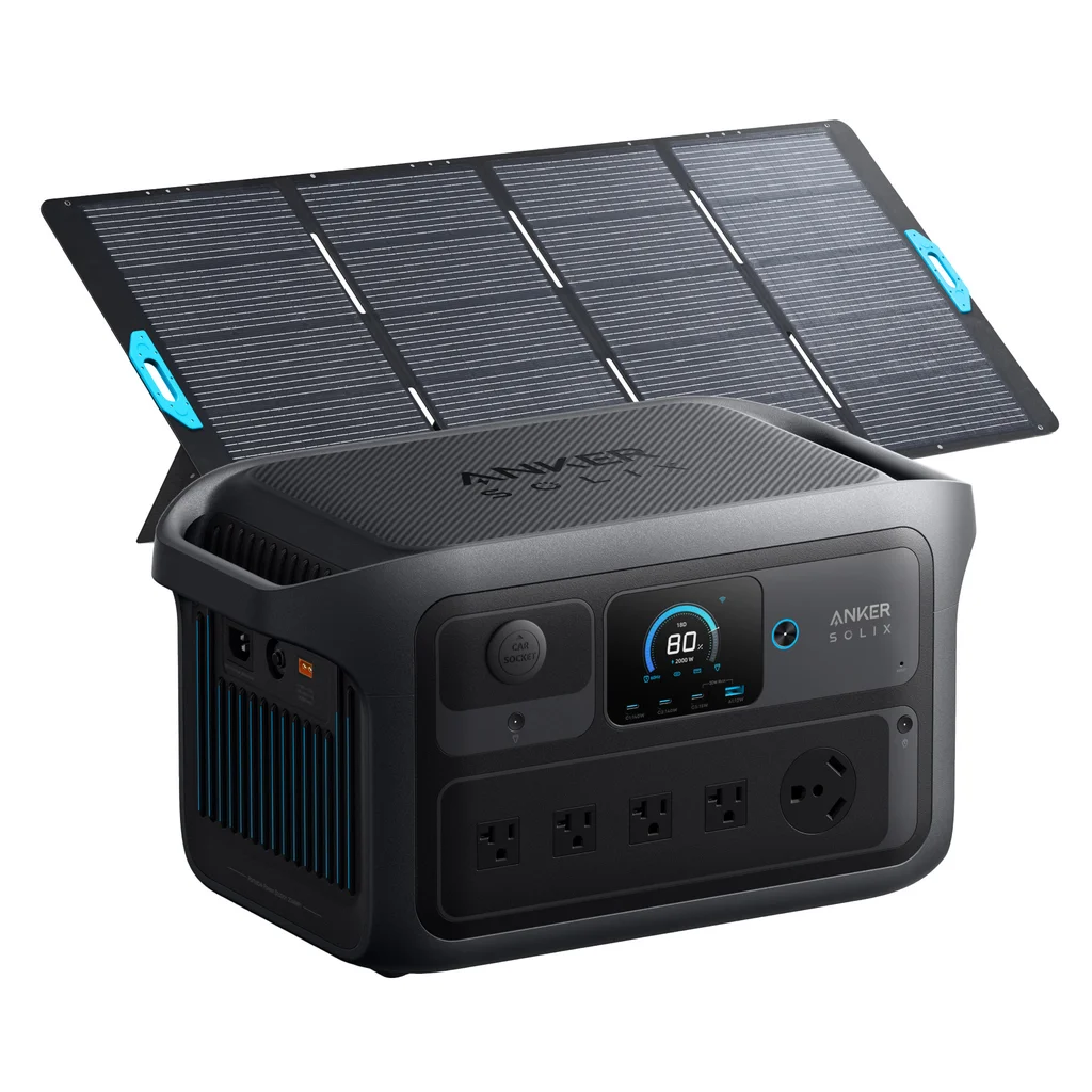 Anker SOLIX C2000X Gen 2 Portable Power Station with 400W Solar Panel