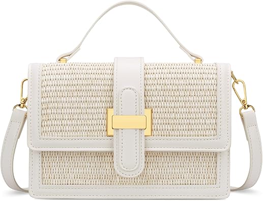 KKXIU Crossbody Bags for Women - Top Handle Purses for Lady, Leather Handbags Shoulder Clutch with Adjustable Shoulder Strap