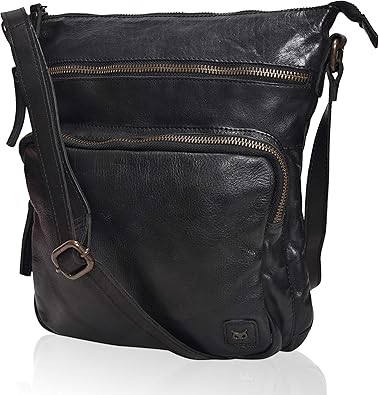 Genuine Leather Crossbody Bags for Women Handmade Sling Shoulder Purse Stylish Travel Handbag with Full Adjustable Strap