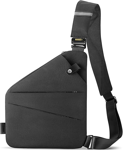 WANDER PLUS® Anti Theft Crossbody Travel Bag for Women Men, Multi-Pocket Crossbody Bag, Slim Sling Bag