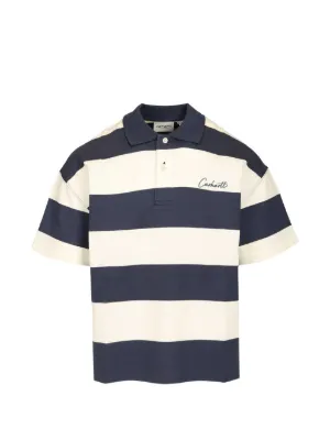 Carhartt WIP Delray striped-pattern polo shirt