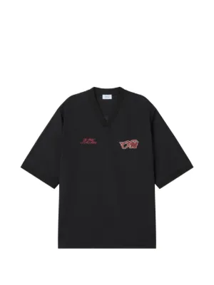 Off-White x AC Milan logo-print T-shirt