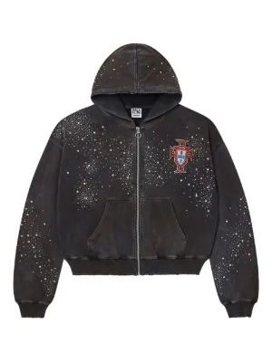 Vale   Pluto clustered zip-up hoodie