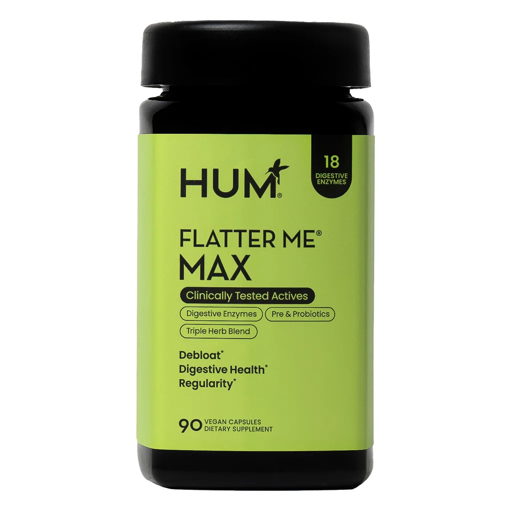 HUM Flatter Me Max, Digestive Enzyme, 90 Capsules