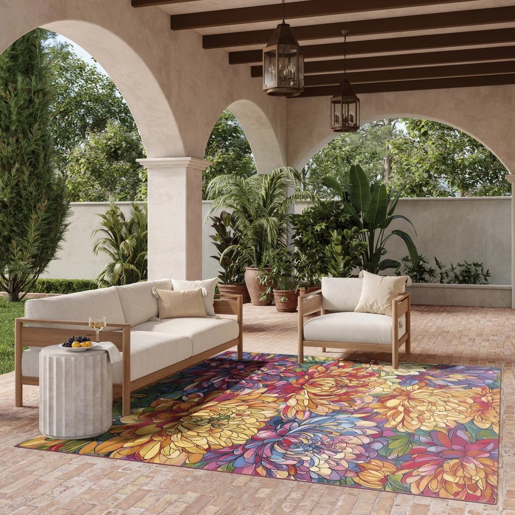 Nourison Capri Indoor/Outdoor Area Rug, Reef, 7'10” x 9'10”