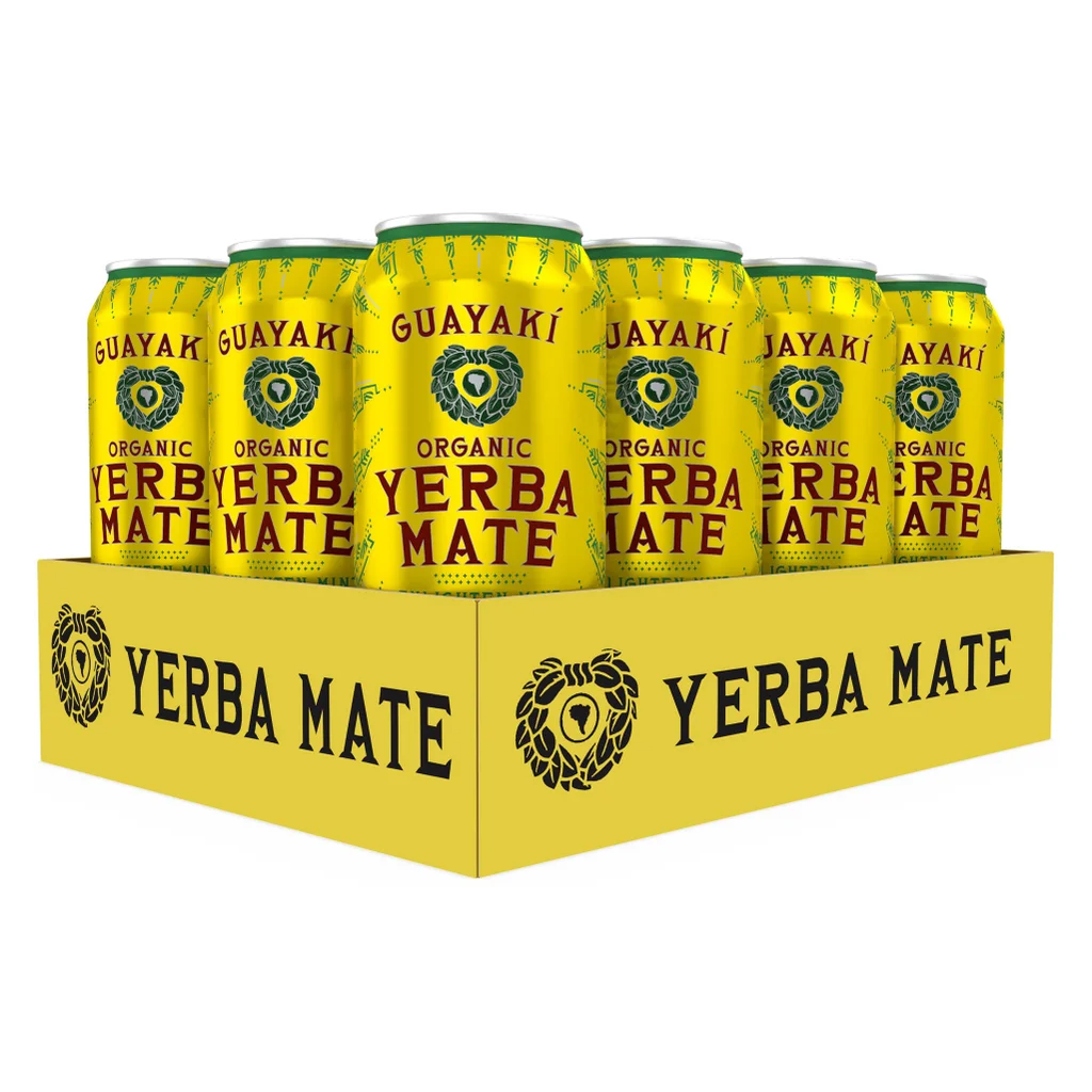 Guayaki Organic Yerba Mate Tea, Enlighten Mint, 15.5 fl oz, 12-count