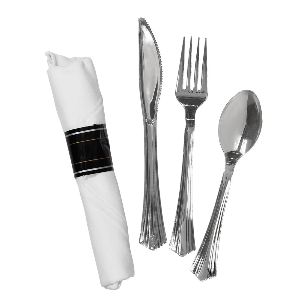 Reflections 3-piece Cutlery Kit, Silver, 30-count
