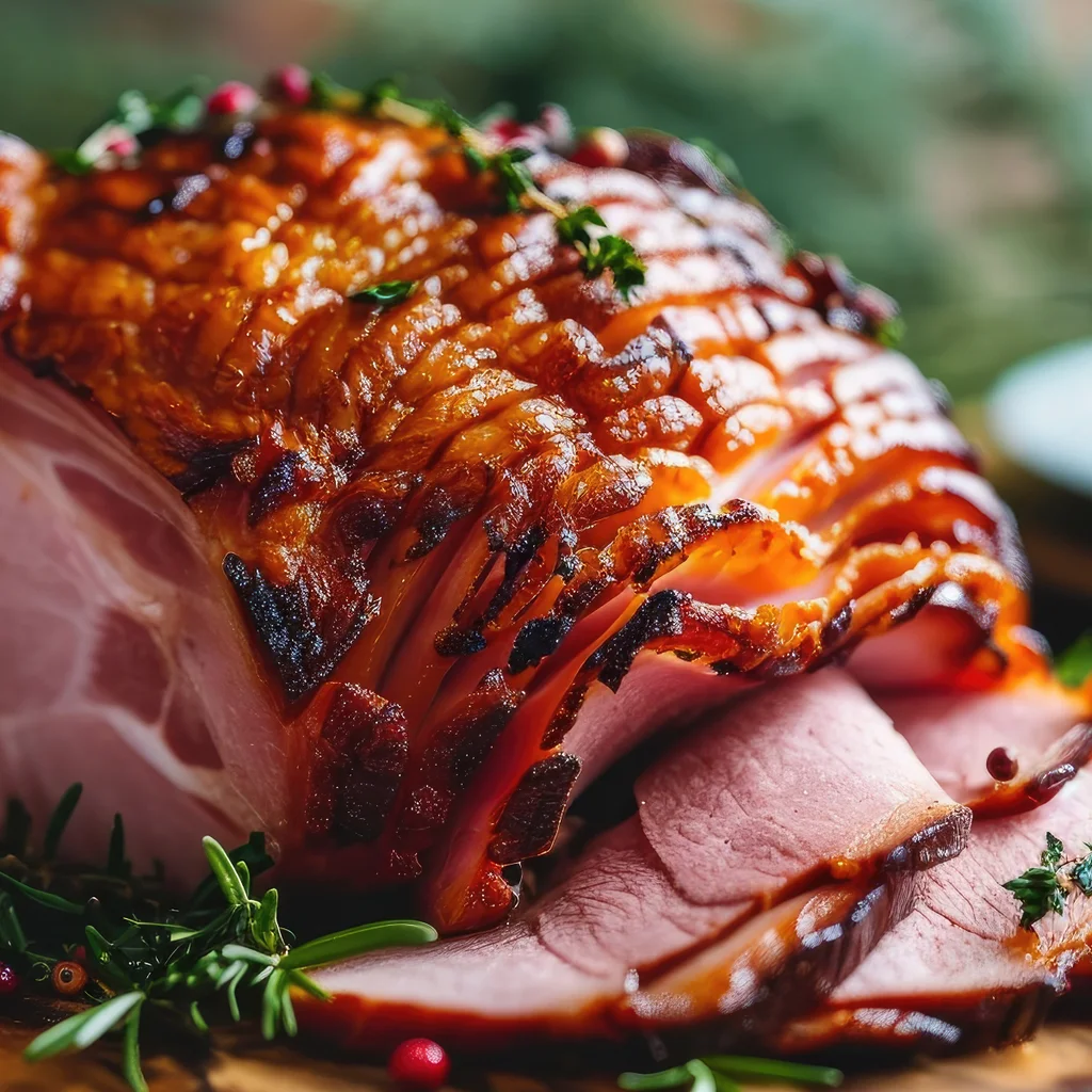 Heritage Berkshire Pork, Fully Cooked, Bone-In Spiral Half Ham (8-10Lbs.)
