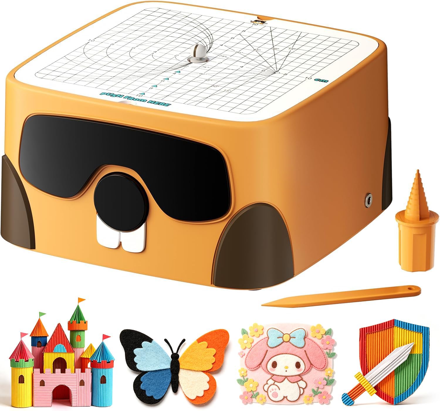 Cardboard Cutter for Kids, Safe DIY Cardboard Construction Tool Kit, Educational Craft Toy for 4+ Boys and Girls, for Creativity Projects 3D Models