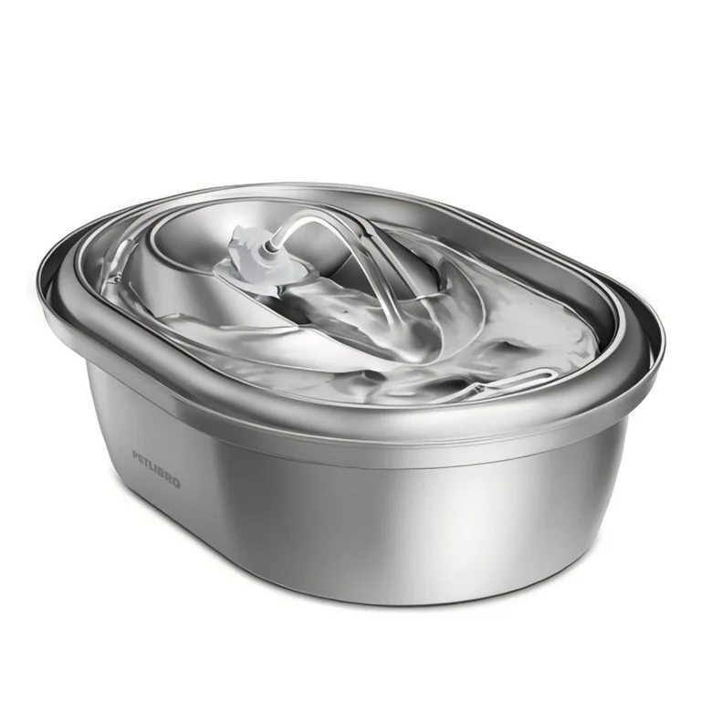 Petlibro 2L Stainless Steel Cat Water Fountain – Food-Grade Automatic Water Dispenser for Cats and Dogs, Indoor Pet Water Fountain