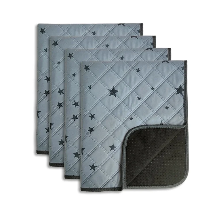 RIOUSSI Washable Pee Pads for Dogs, Puppy Pads for Potty Training with Leakproof Bottom. 4 Pack, 18"x24