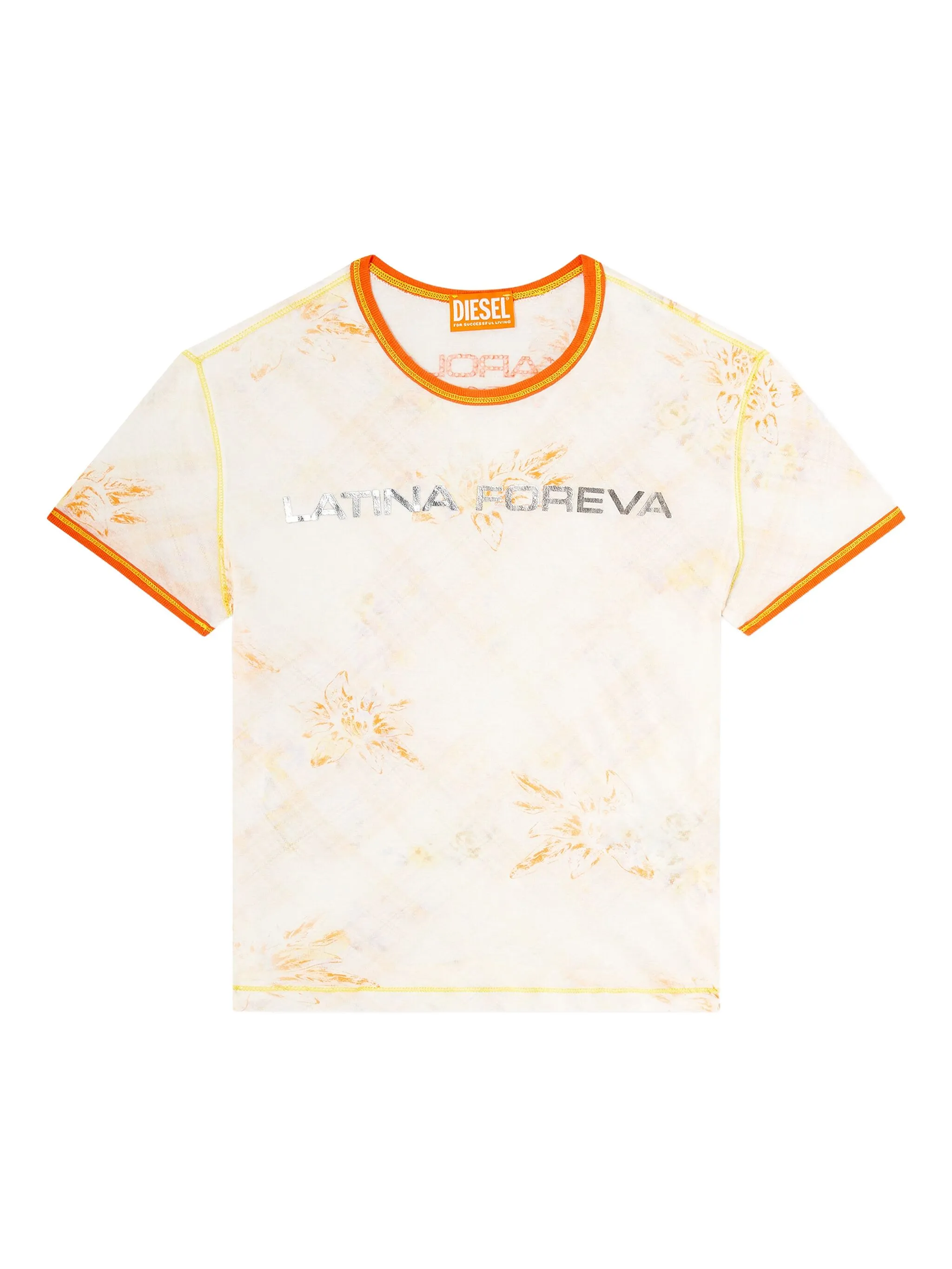 Diesel x Karol G L_Tina 4eva floral-print T-shirt
