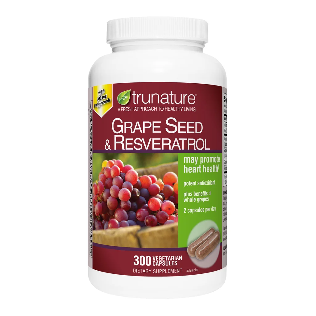 trunature Grapeseed with Resveratrol, 300 Capsules