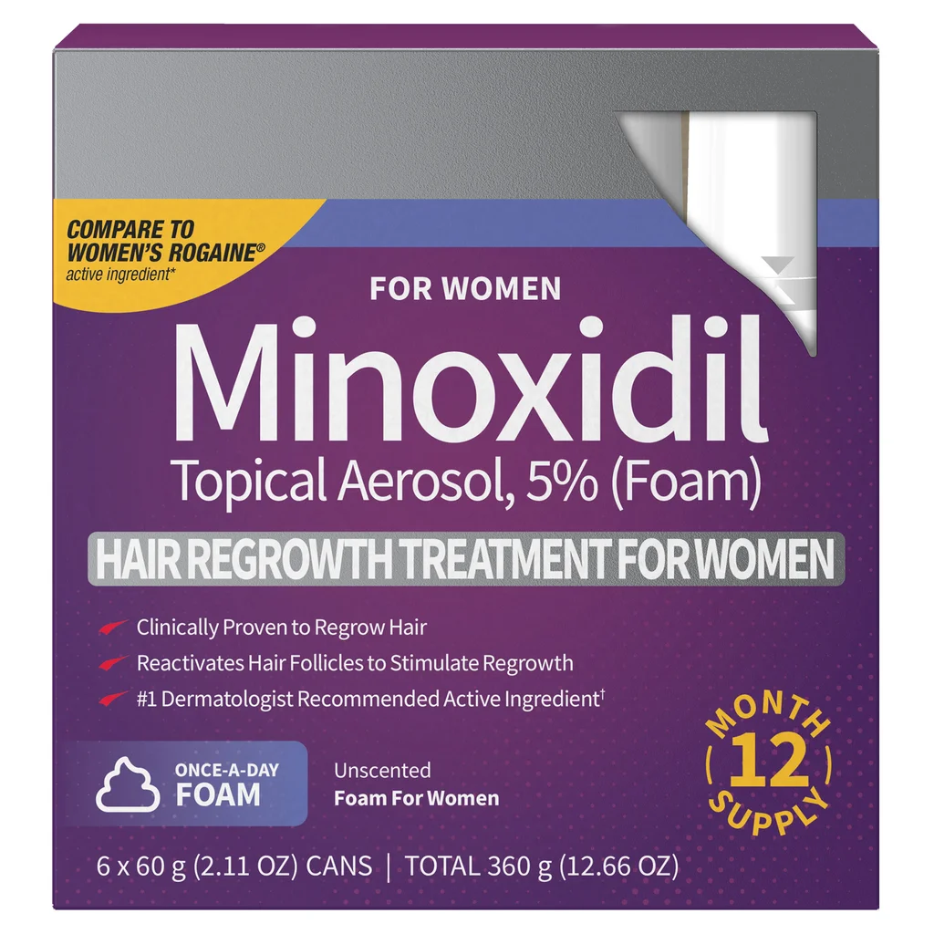 Women's Minoxidil by Perrigo Hair Regrowth Treatment 2.11 fl oz, 6-pack