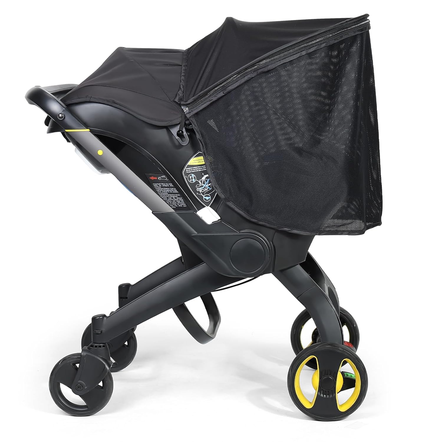 Sunshade Extension Doona Accessories, Doona Car Seat Stroller Sun Shade Cover for 360 Protection, Removable Carseat Canopy Cover for Summer, Breathable & Stable, Easy to Install