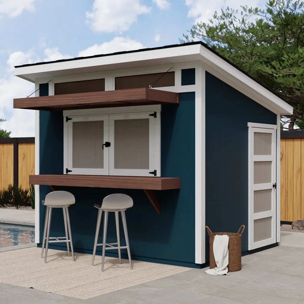 Yardline Solara 10' x 8' Wood Bar Shed – Do It Yourself or Pro Installed