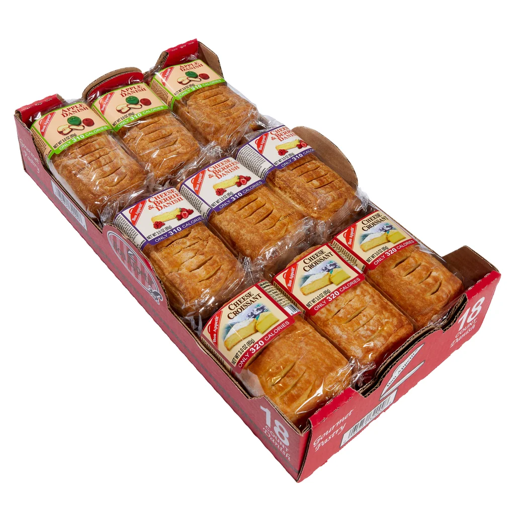 Bon Appetit, Gourmet Danish, Variety Pack, 3 oz, 18-Count