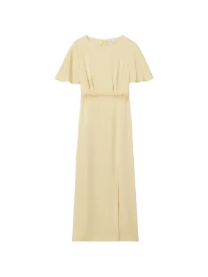 Claudie Pierlot lace-trim open-back midi dress