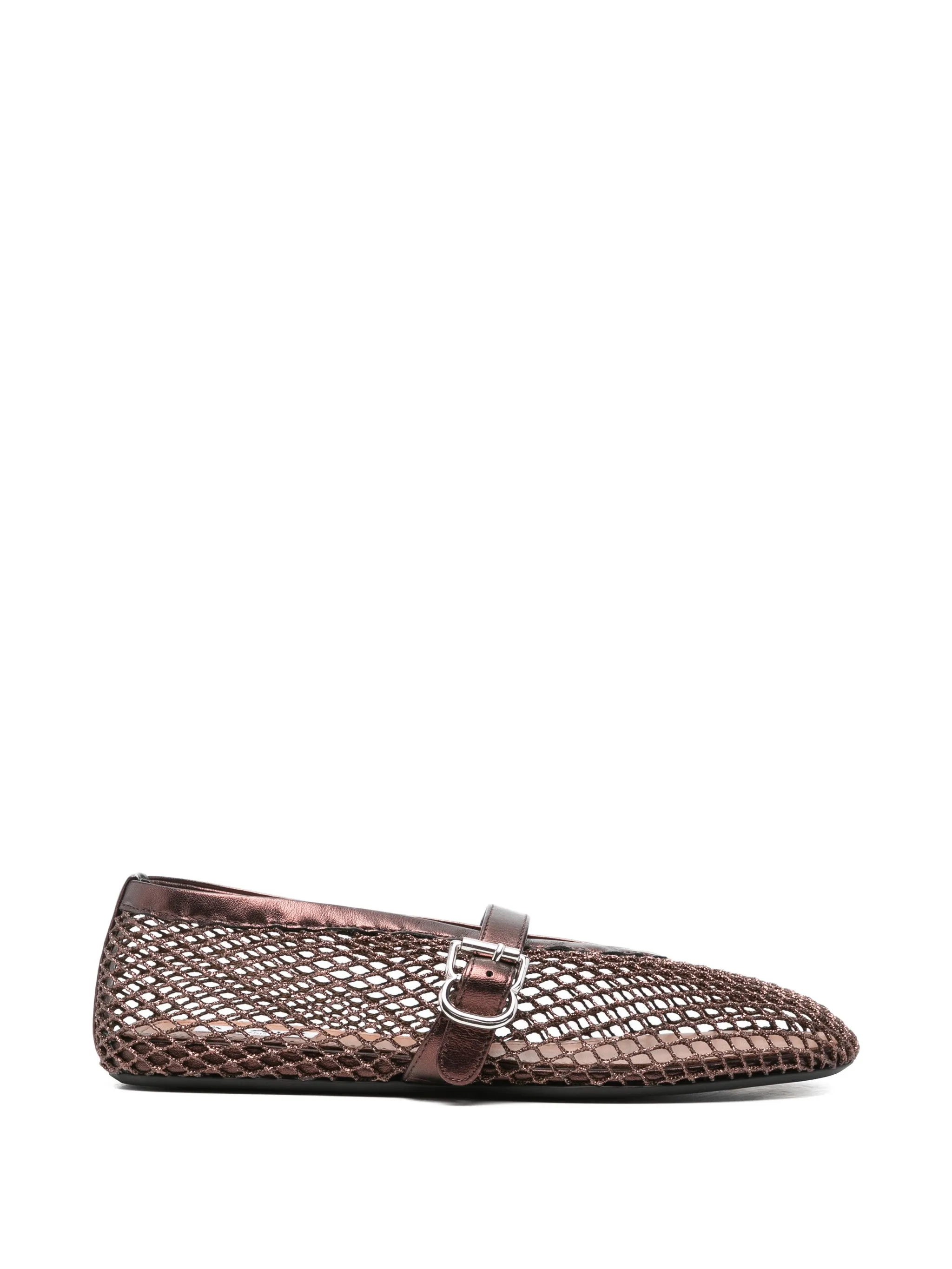 Alaïa woven buckle ballet flats