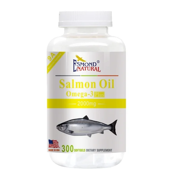 Salmon Oil (Omega-3 Plus), USA, FDA, GMP, NPAC-2000mg, 300 Softgels