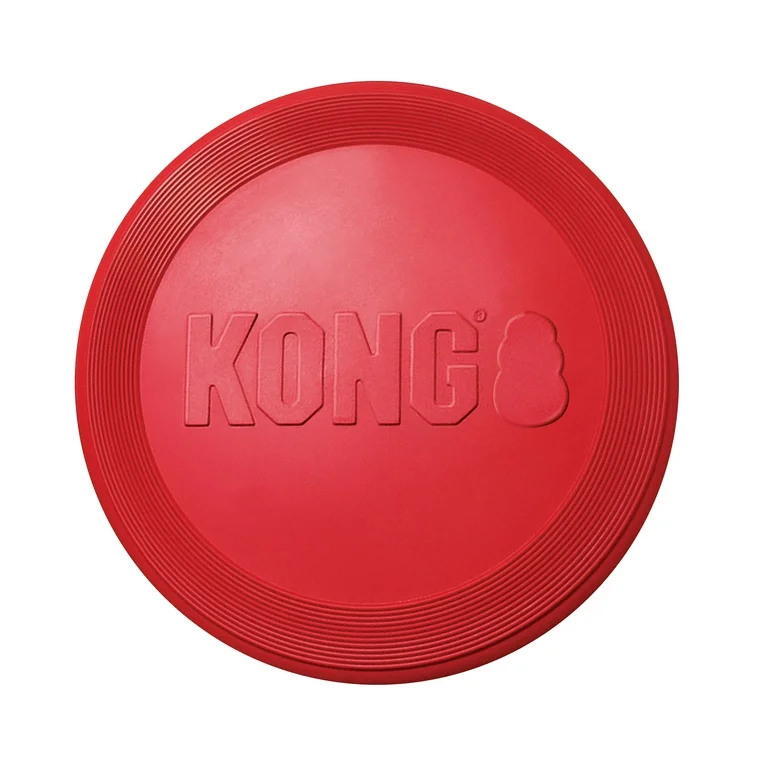 KONG® Classic Flyer Soft Catch Dog Toy, Red, Large for Average Chewers