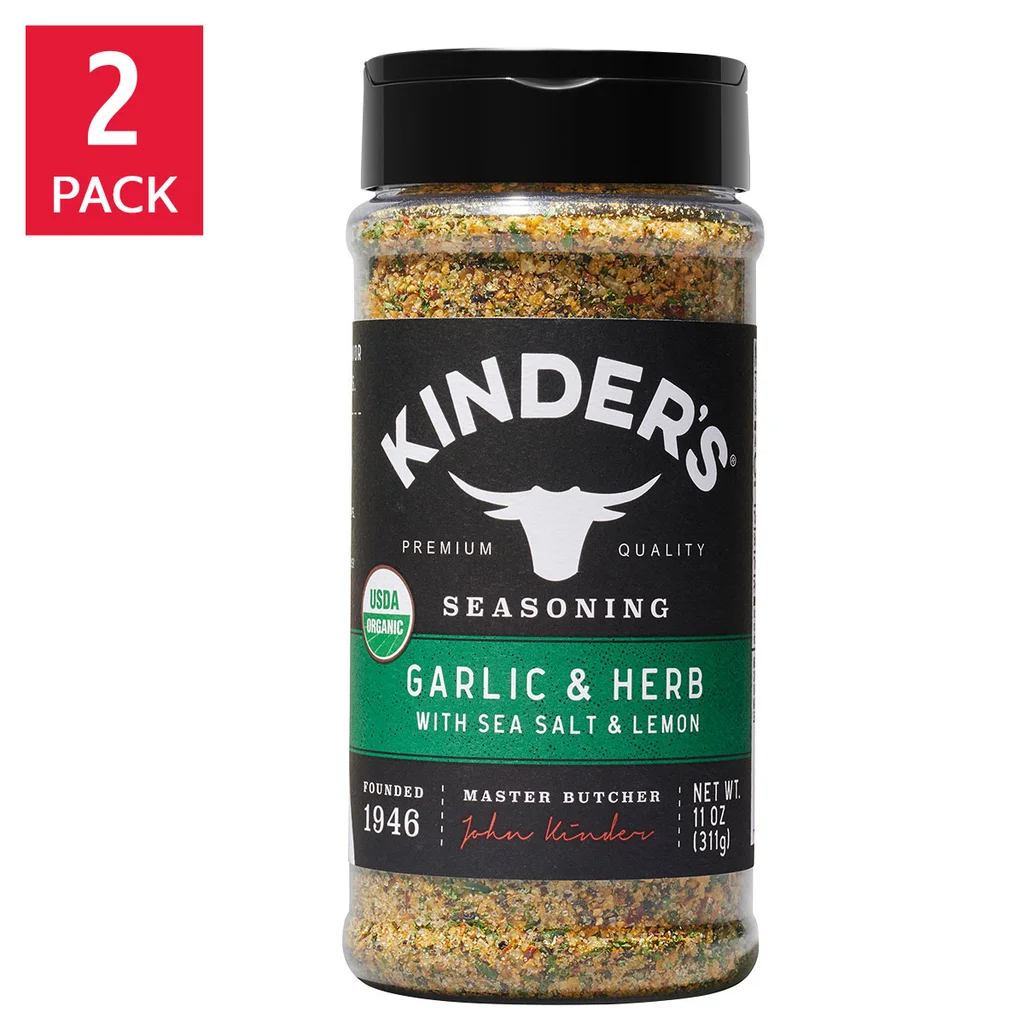 Kinders Organic Garlic and Herb with Sea Salt and Lemon 2-pack