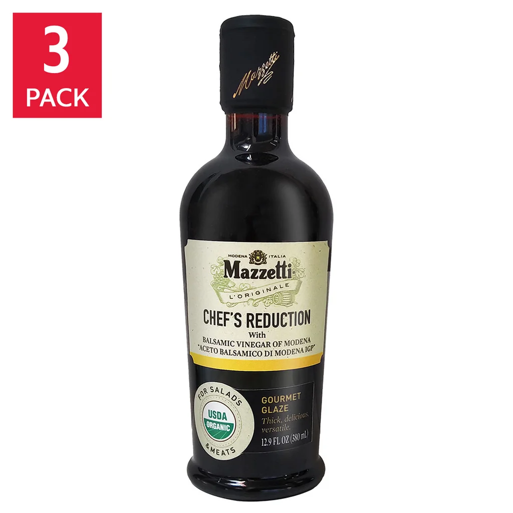 Mazzetti l'Originale 12.89 oz Organic Balsamic Glaze 3-pack