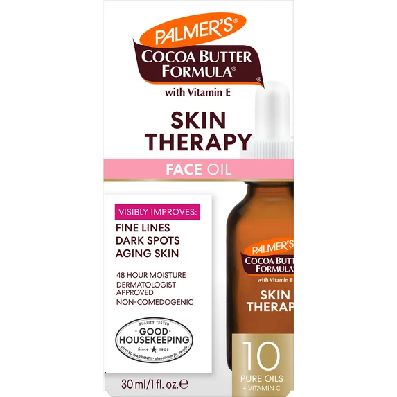 Palmer's Cocoa Butter Formula Rosehip Fragrance Skin Therapy Oil for Face, Vitamin C Retinol, 1 fl oz