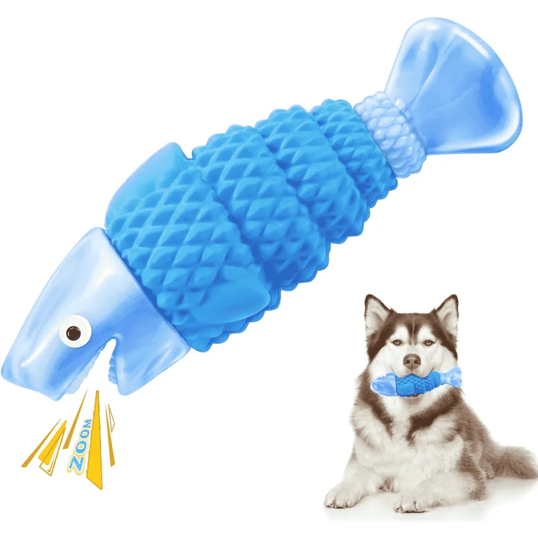 Tough Dog Toys for Aggressive Chewers, Indestructible Dog Chewers for Medium & Large Breeds, Squeaky Durable Chew Toys to Keep Them Busy, Reduce Boredom, Teeth Cleaning, Bacon Flavor