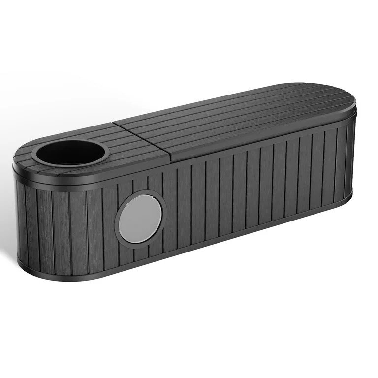 Joxxoaa Outdoor Resin Weatherproof Cat House, Ventilated and Insulated for Cats, Kittens, and Puppies, Washable, Easy to Assemble, Scratch- and Bite-Resistant, Non-Stick to Hair (Black)