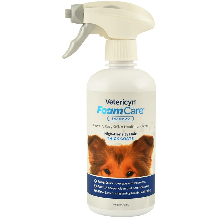 Vetericyn FoamCare Pet Shampoo + Conditioner, Thick Coats, 16oz