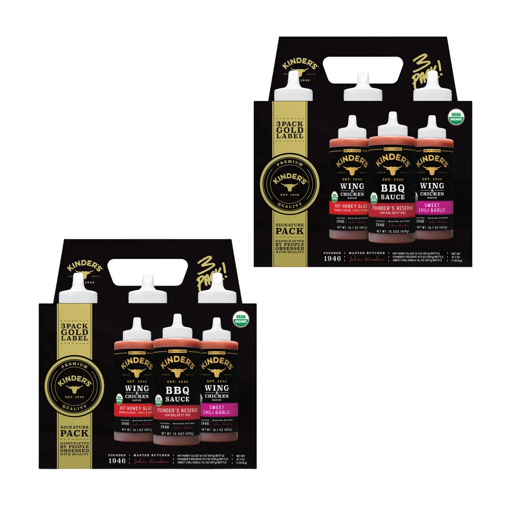 Kinder's Organic Gold Label Sauce Variety Bundle, 2-pack