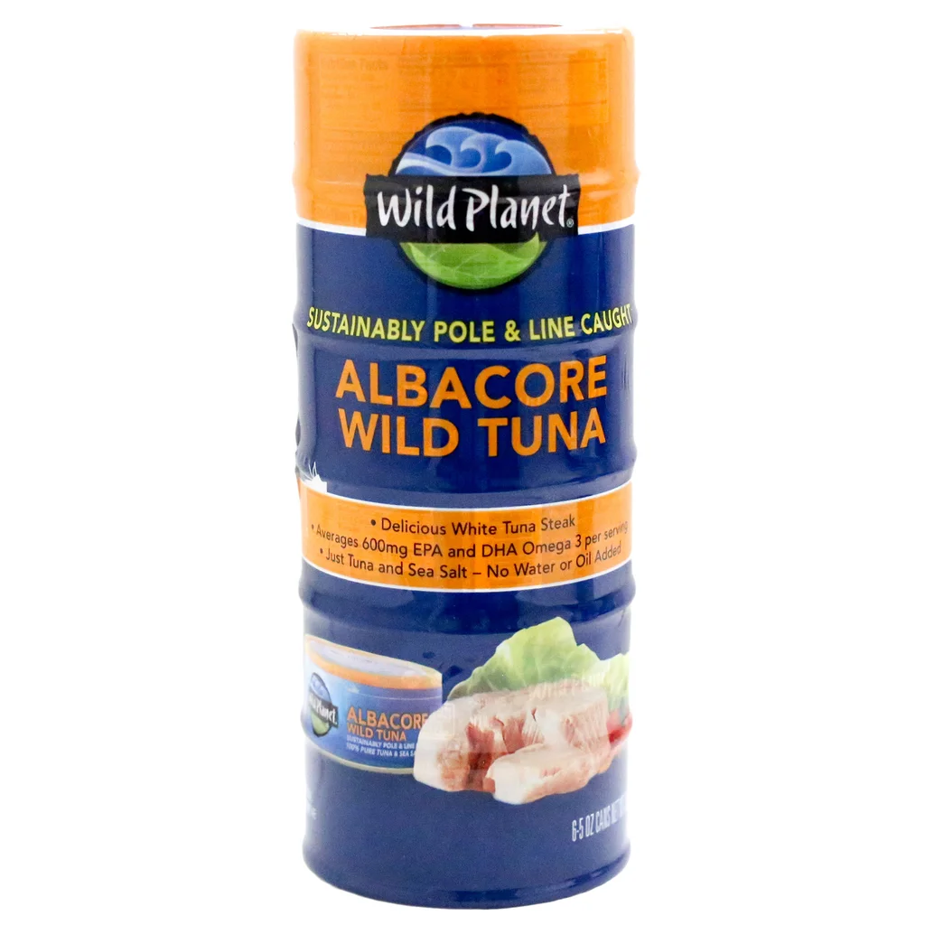 Wild Planet, Albacore Wild Tuna, 5 oz, 6-Count